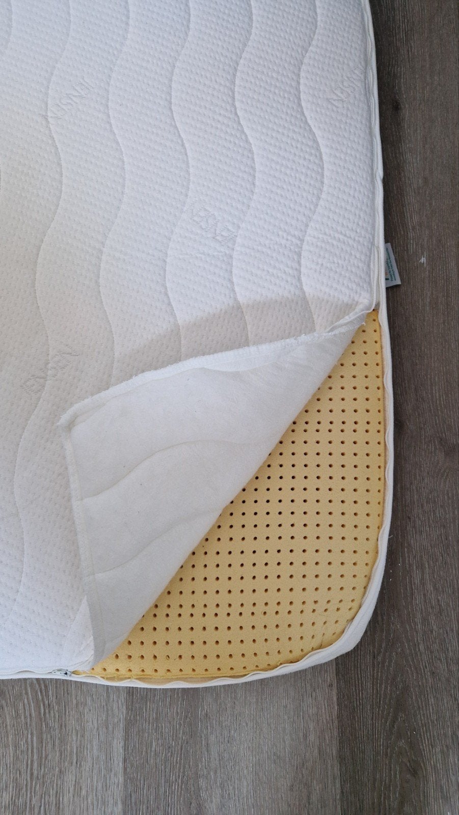 2x Jensen 100% natuurlatex toppers 210x90cm, Ophalen, Gebruikt, 90 cm, Eenpersoons