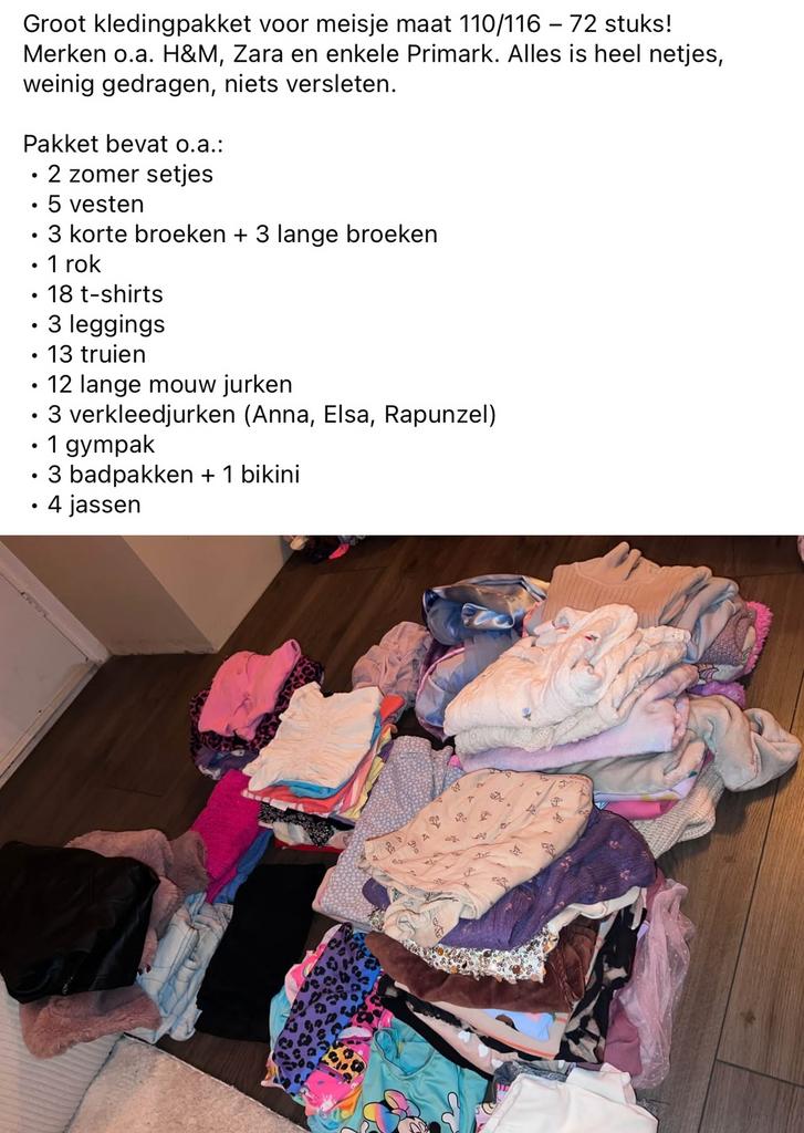 Meisjes kleding maat 110/116, Ophalen of Verzenden, Zo goed als nieuw, Maat 34 (XS) of kleiner