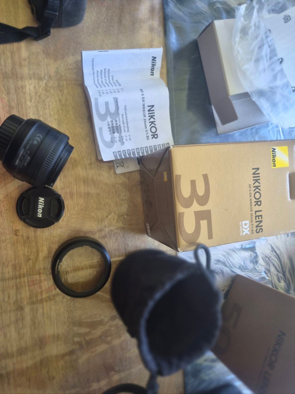 Nikon AF-S DX Nikkor 35mm f/1.8G objectief, Autofocus, Nikon, Ophalen of Verzenden, Zo goed als nieuw