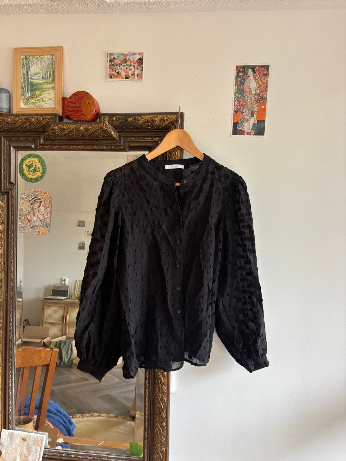 By bar blouse m, Ophalen of Verzenden, Zo goed als nieuw, Maat 38/40 (M), Zwart