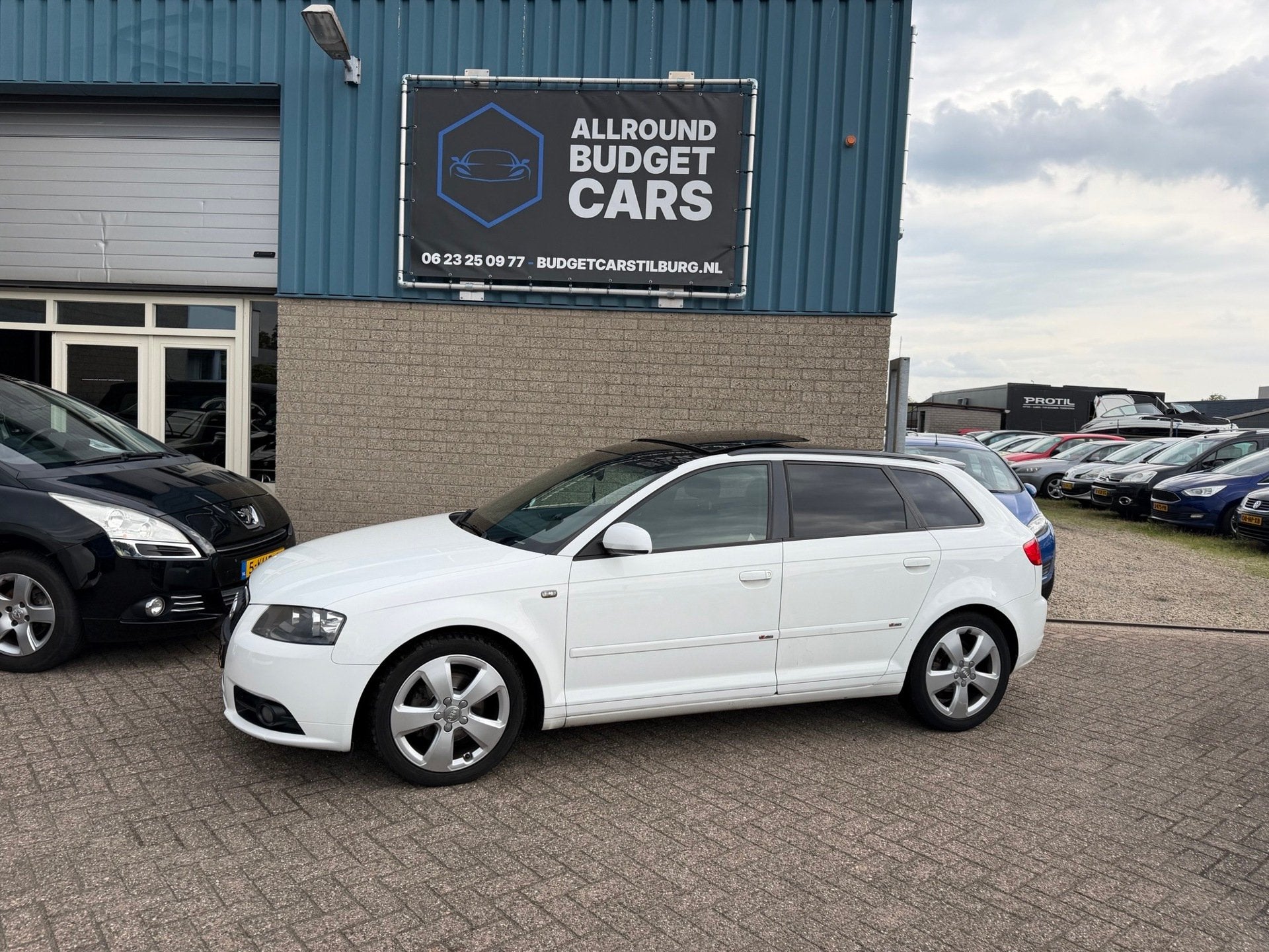 Audi A3 Sportback 2.0 TDI Ambition Pro Line, Auto's, Gebruikt, Zwart, 4 cilinders, Wit