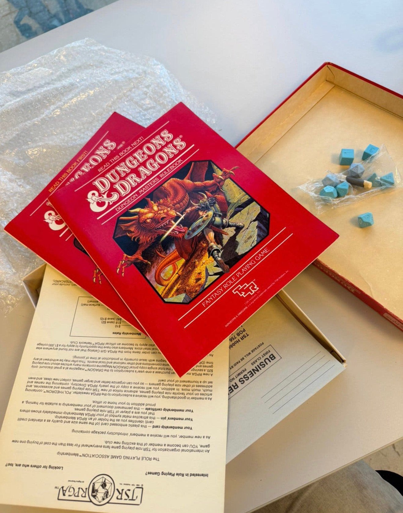 Dungeons & Dragons Basic Set 1 TSR 1011 - 1983 Vintage spel, P, P, P, Ophalen of Verzenden