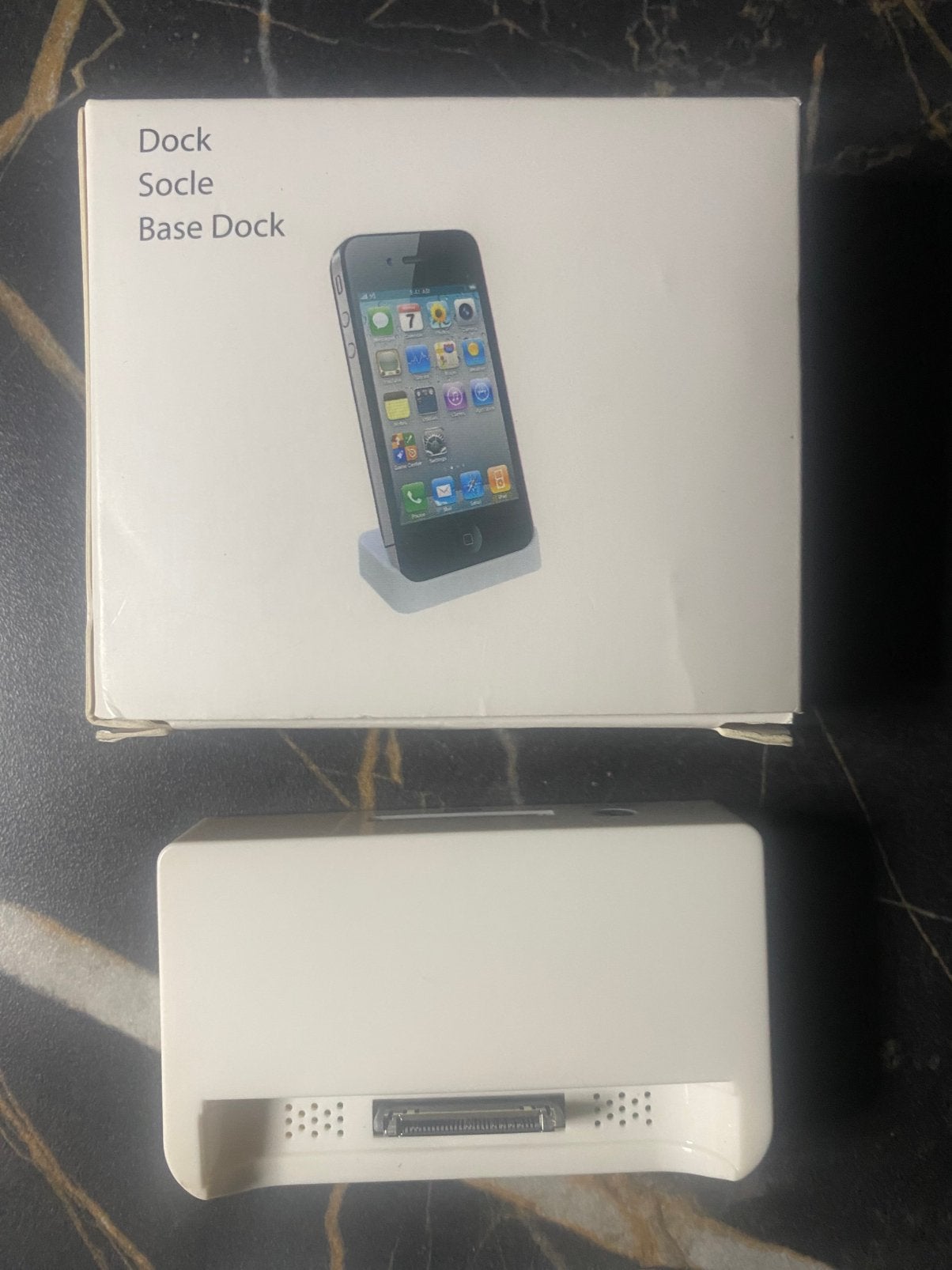 iPhone 4 dock station ( laadstation ), Telecommunicatie, Ophalen of Verzenden, Gebruikt, Zwart, IPhone 4S