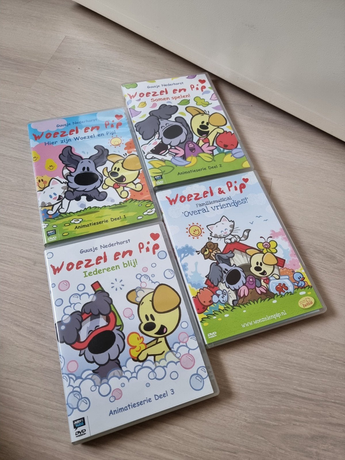 Woezel en Pip - 4 DVD's * familiemusical - Guusje Nederhorst, Cd's en Dvd's, Dvd's | Kinderen en Jeugd, Alle leeftijden, Boxset