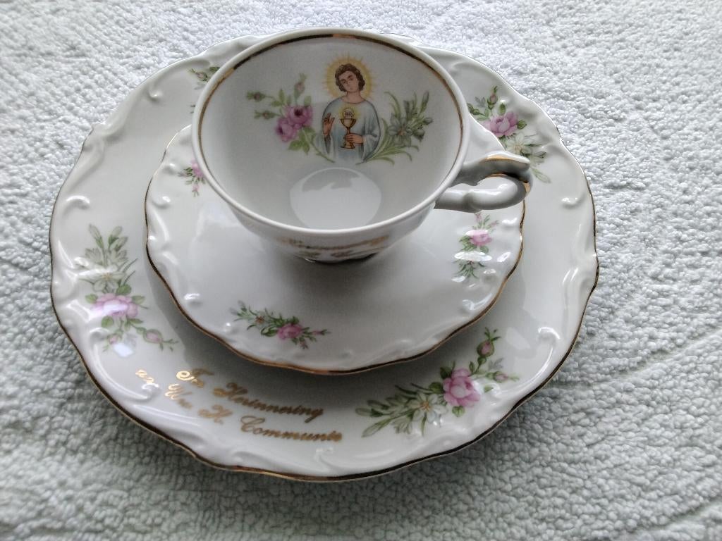 1e communie setje 3 delig van Bareuther, Huis en Inrichting, Keuken | Servies, Overige typen, Ophalen of Verzenden, Zo goed als nieuw