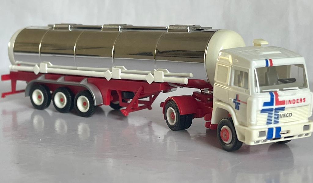 Herpa: Iveco TurboStar "Linders Reek Holland", Ophalen of Verzenden, Gebruikt, Bus of Vrachtwagen, Herpa