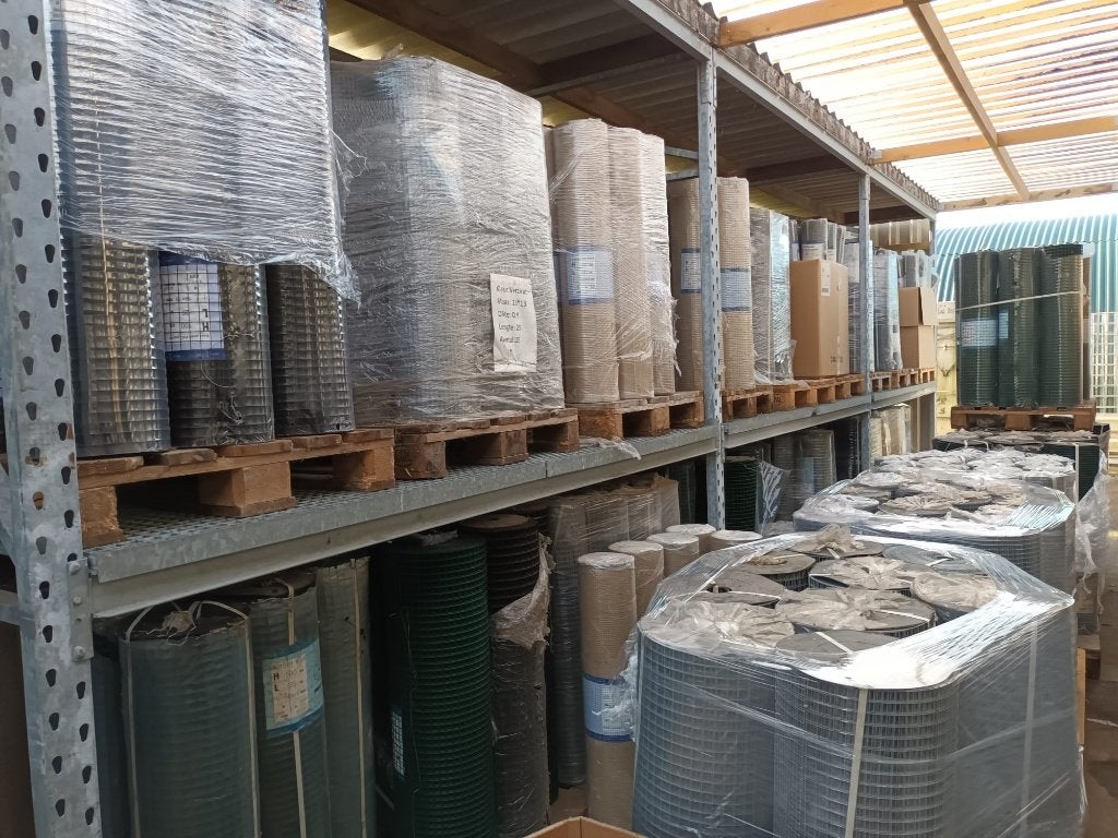 Volièregaas verzinkt 25x25mm | Hoogte 100cm, Ophalen of Verzenden, Nieuw, 20 meter of meer, Gaas
