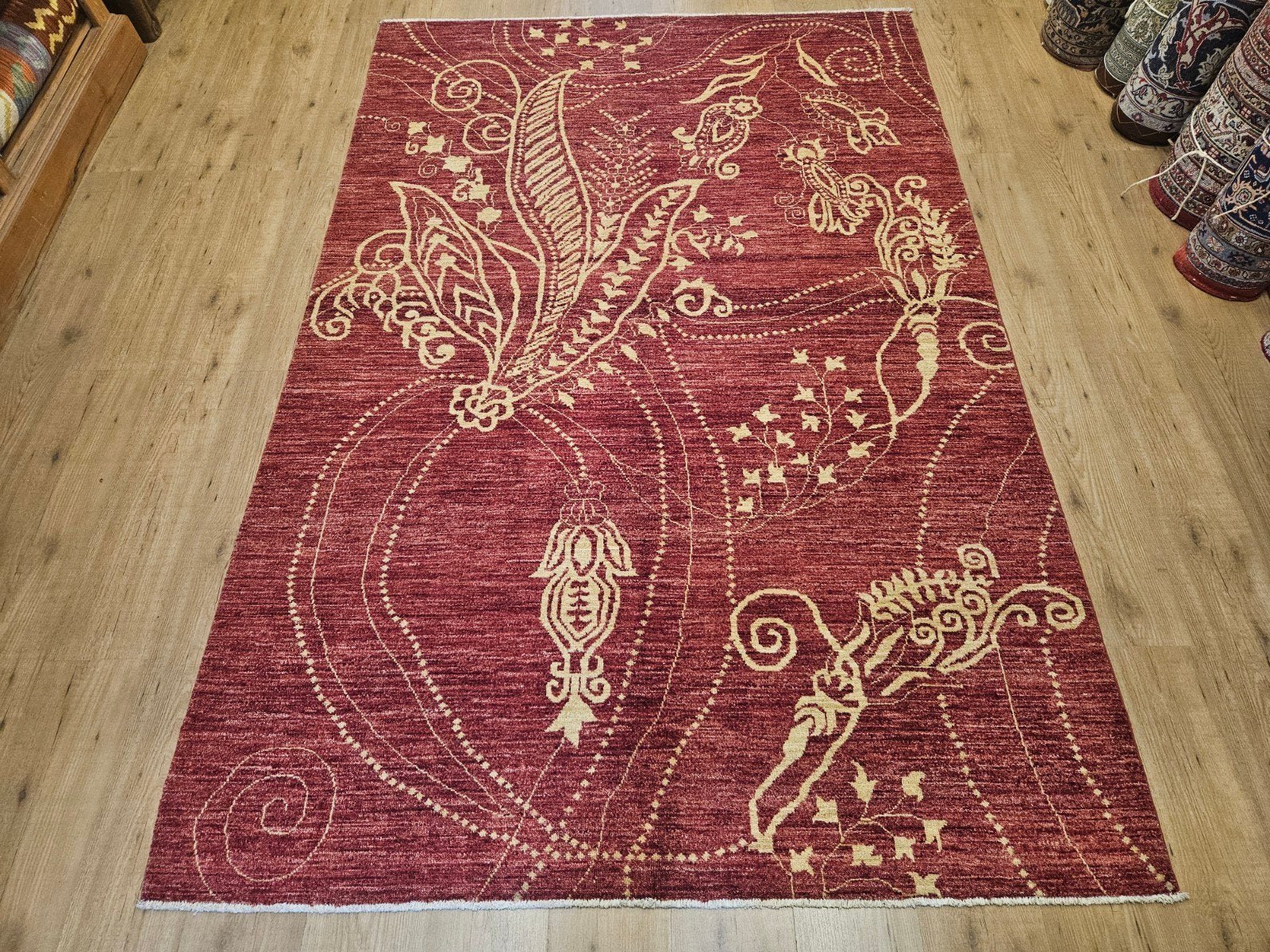 Handgeknoopt oosters tapijt modern design 248x166, Info@SlatsAntiek.nl, Perzisch, 150 tot 200 cm, Vof Slats Antiek