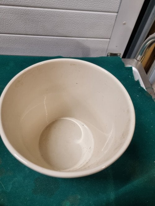 bloempot creme aardewerk, Ophalen of Verzenden, 'T Olde Gre-j, Info@toldegrej.nl, Endepoelstraat 20f Didam