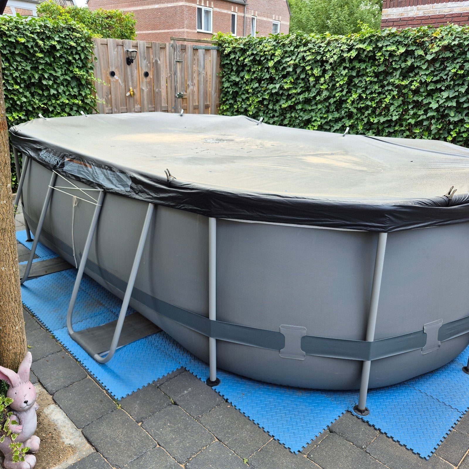 Bestway Power Steel zwembad 427x250x100 met toebehoren, Tuin en Terras, Zwembaden, Ophalen, Gebruikt, 200 tot 300 cm, 80 tot 120 cm