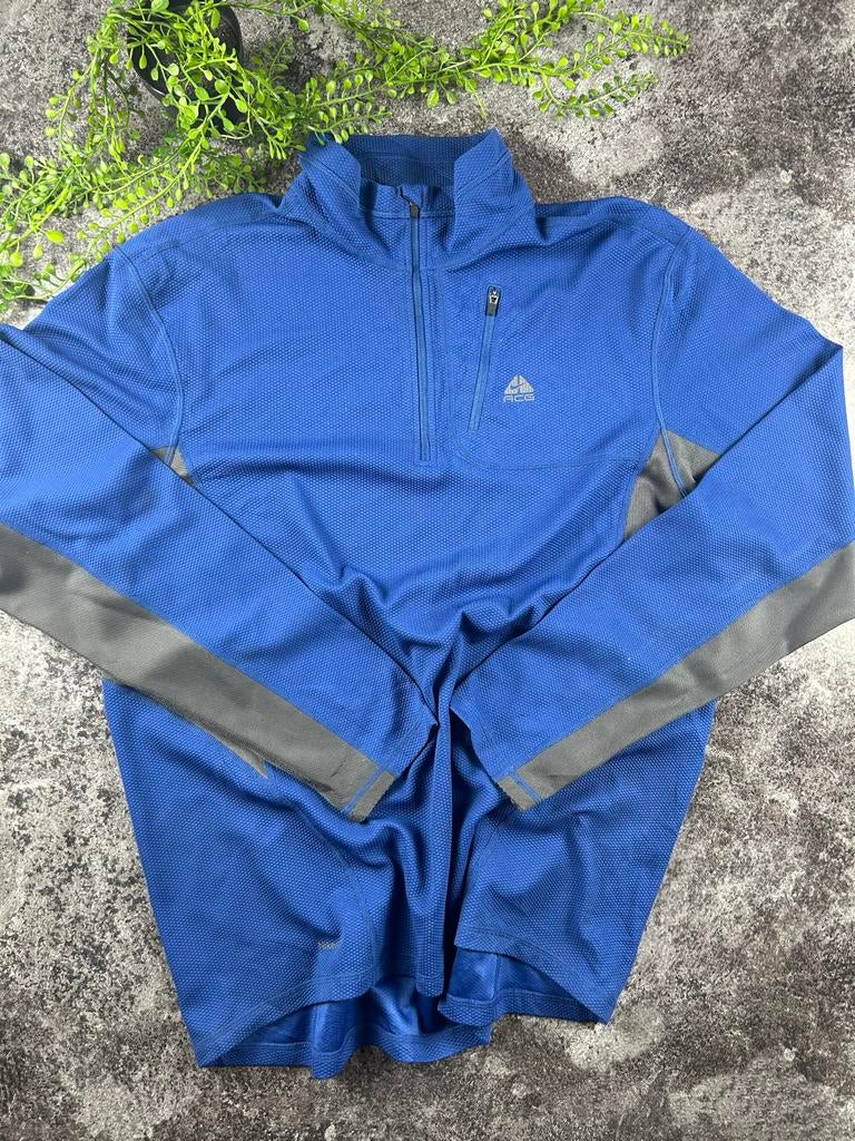Nike ACG Pullover Jas - Royal Blue - Maat L, Maat 52/54 (L), Blauw, Wandelen of Outdoor, Ophalen of Verzenden