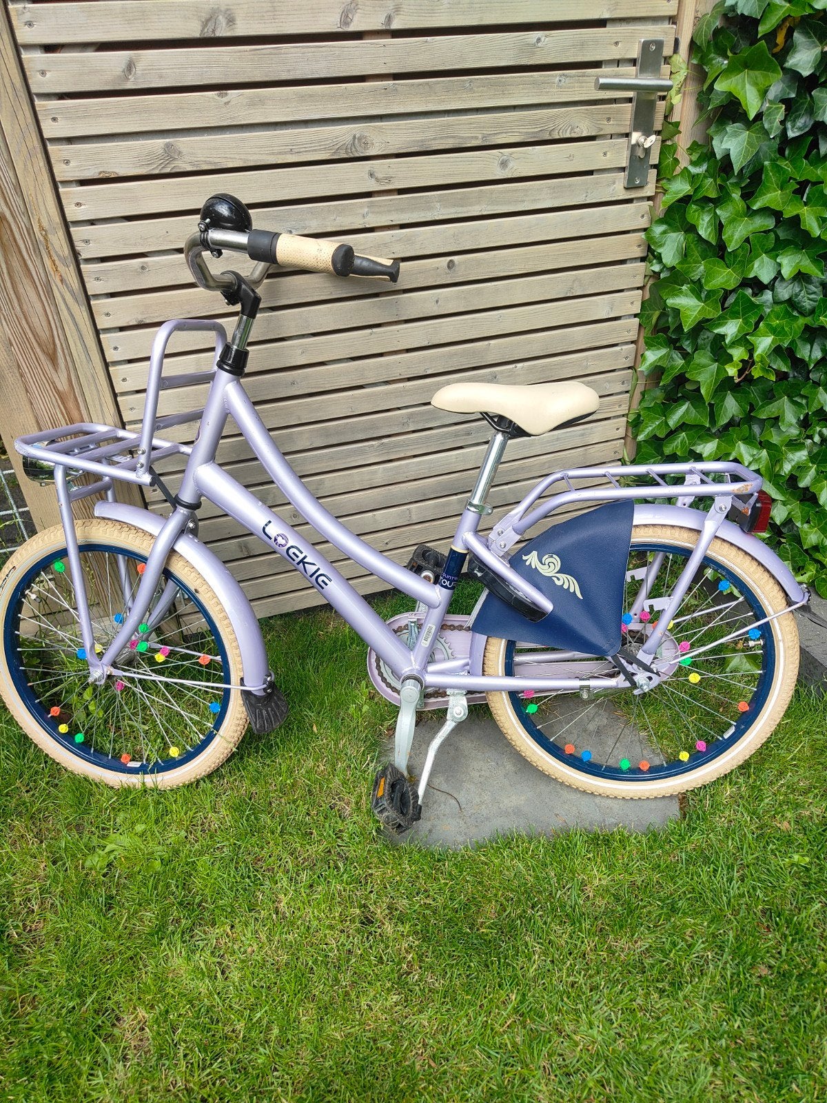 Loekie kinderfiets 20 inch - paars, Fietsen en Brommers, Fietsen | Kinderfietsjes, Ophalen, Gebruikt, Loekie, Terugtraprem