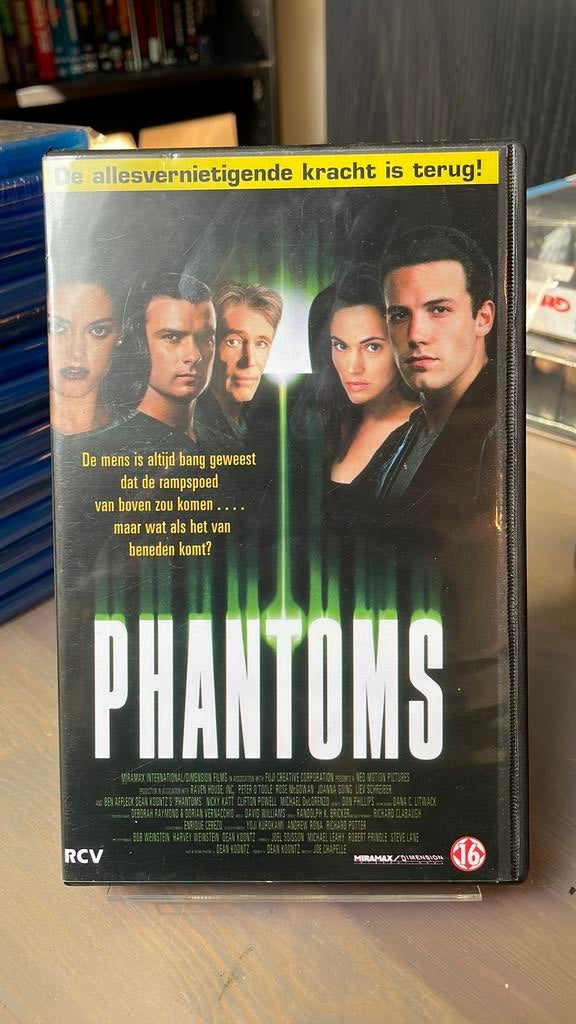 Phantoms 1997 VHS Horror Thriller, Vanaf 16 jaar, Ophalen of Verzenden, Zo goed als nieuw, Horror