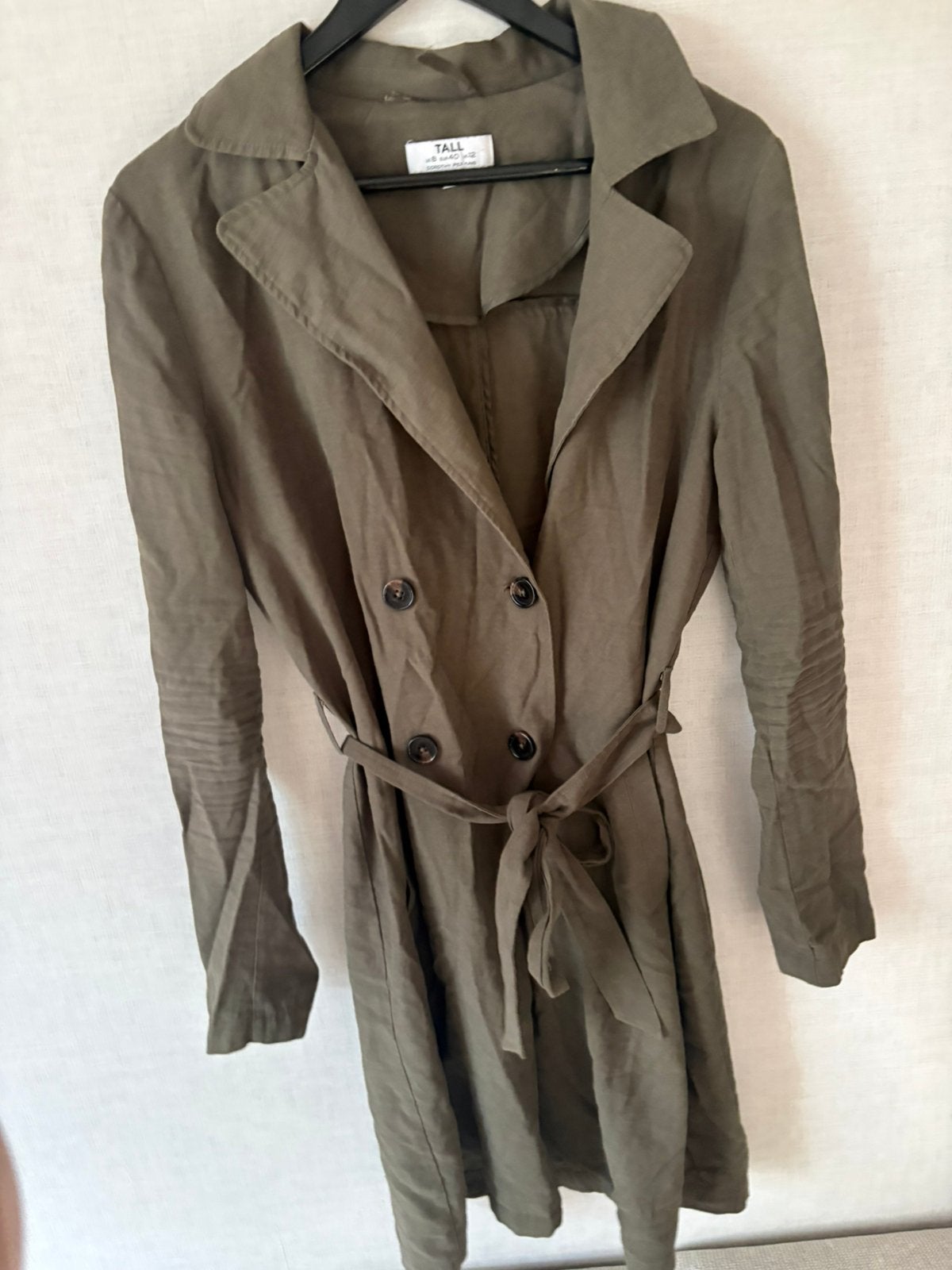 Dorothy perkins trenchcoat, Ophalen of Verzenden, Zo goed als nieuw, Maat 38/40 (M), Beige