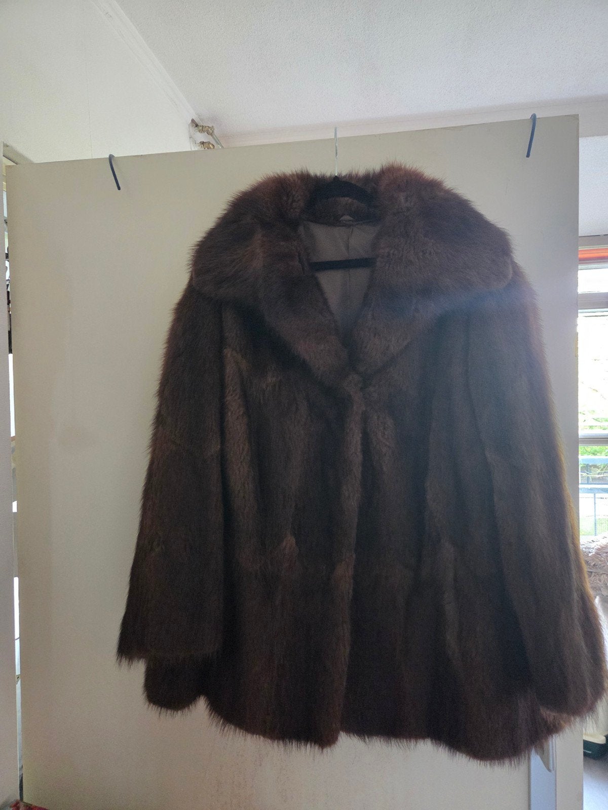 Echte bontjas, maat 40, gekocht bij de Bijenkorf, Kleding | Dames, Bruin, De Bijenkorf, Gedragen, Ophalen