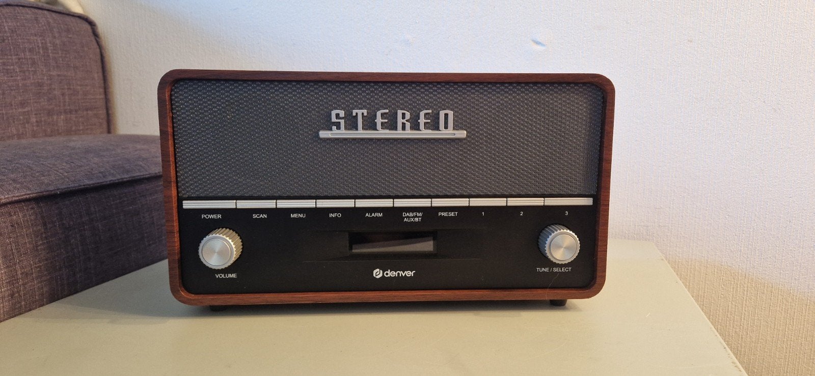 Denver Retro Houten FM/DAB/DAB+ Radio - Model DAB-36, Ophalen of Verzenden, Zo goed als nieuw, Radio