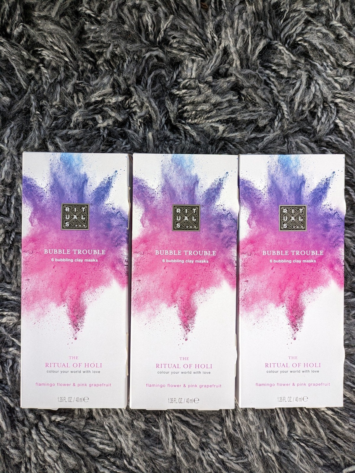 Rituals bubble trouble gezichtsmaskers 3 stuks nieuw, Ophalen of Verzenden, Nieuw, Bad & Douche