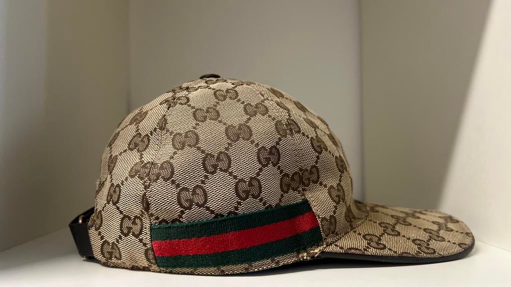 Originele Gucci pet GG canvas honkbalpet klassiek topstaat, Kleding | Heren, Ophalen of Verzenden, Zo goed als nieuw, 57 cm (M, 7⅛ inch) of minder