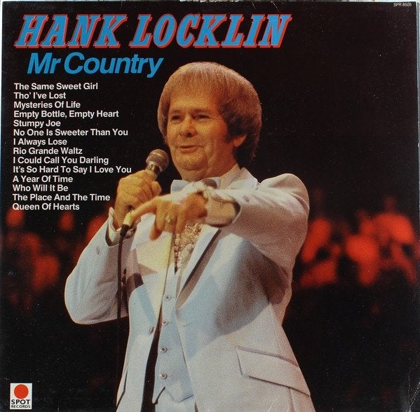 Hank Locklin  Mr Country  lp, LP, Gebruikt, Ophalen of Verzenden, 12 inch