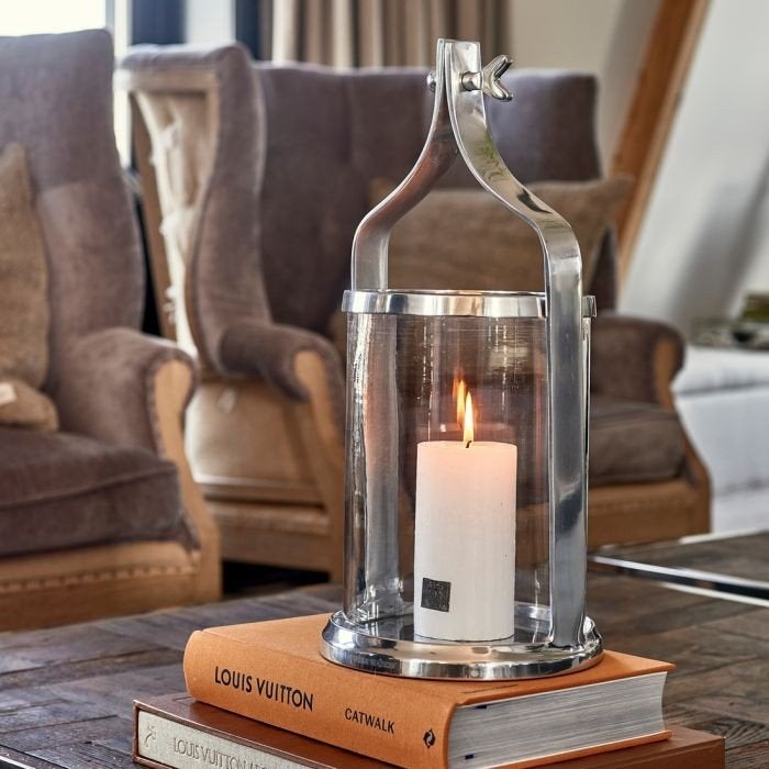 Riviera maison Cape Town Lantern silver 2x, Ophalen of Verzenden, Zo goed als nieuw