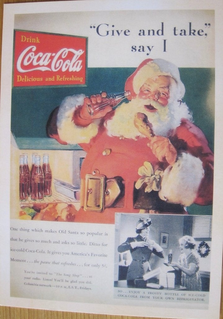Coca cola illustratie uit 1913 op ansichtkaart - nieuw, Ophalen of Verzenden, 1980 tot heden, Ongelopen, Overige thema's
