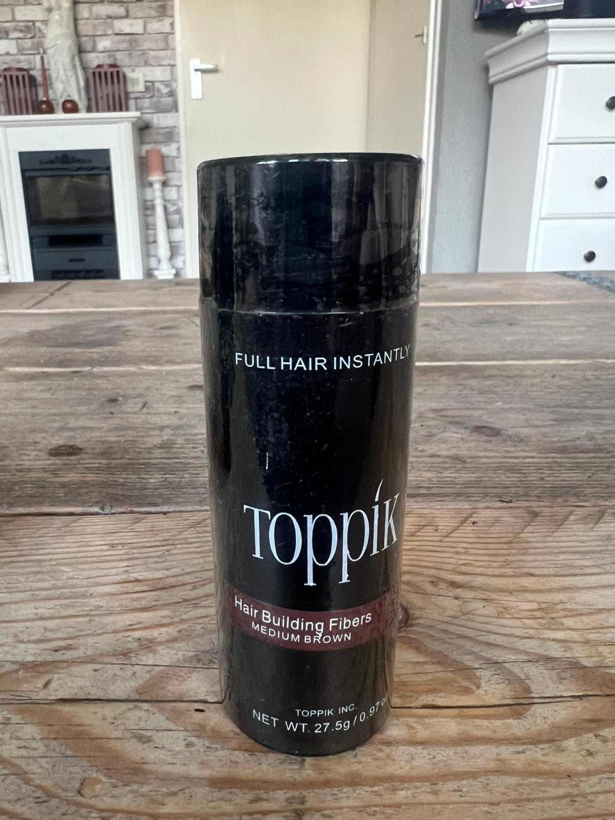 Toppik Middenbruin, korting bij meer stuks, Ophalen of Verzenden, Zo goed als nieuw, Pruik of Haarverlenging