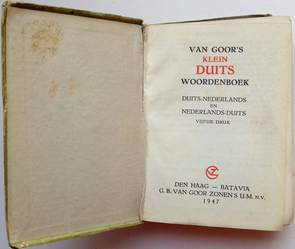 Van Goor's Klein Duits Woordenboek, Boeken, Woordenboeken, Verzenden, Overige uitgevers, Van Goor, Duits