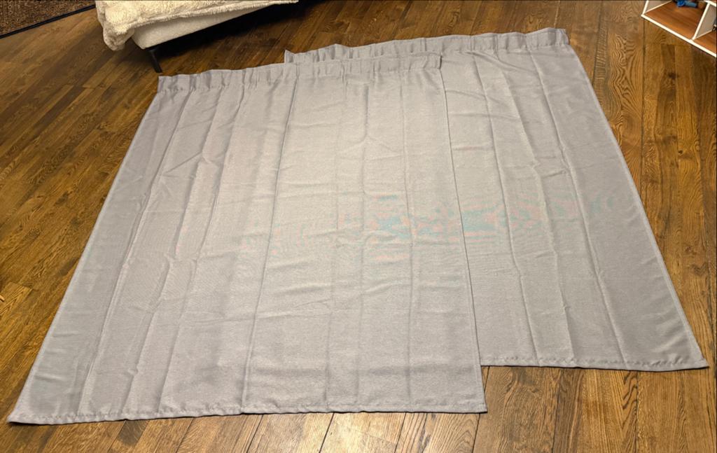 2x IKEA Gordijnen grijs - 145x170 cm, Huis en Inrichting, Stoffering | Gordijnen en Lamellen, 100 tot 150 cm, Ophalen of Verzenden