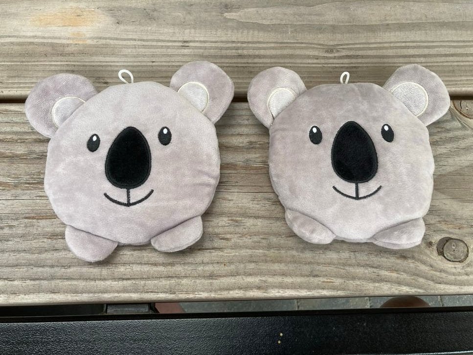 2x Koala kersenpit kussen - Grijs, zo goed als nieuw, Overige merken, Overige karakters, Overige typen, Grijs