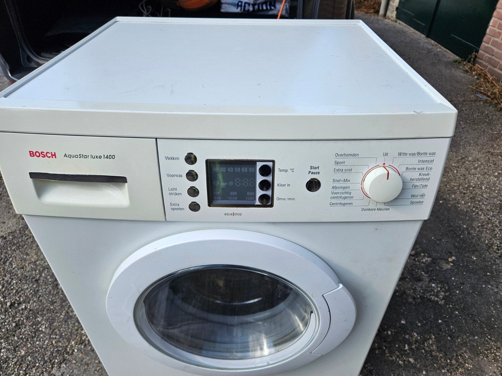 Bosch Aquastar Luxe 1400 Wasmachine, Gebruikt, Ophalen of Verzenden, Voorlader, Wolwasprogramma