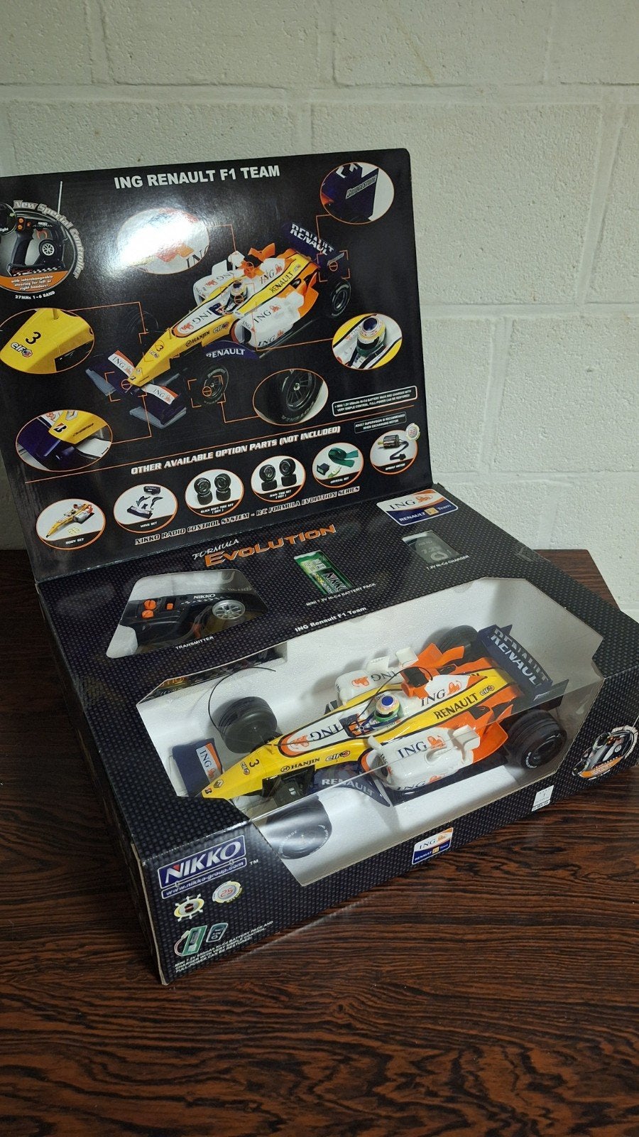 Nikko ING Renault F1 Team RC Auto - Nieuw in Doos, Elektro, Nieuw, Ophalen of Verzenden, Auto onroad