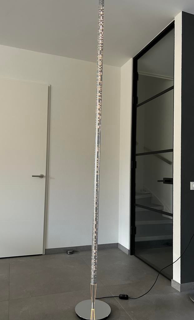 Sphaus hal 9003 design XL vloerlamp (foscarini, metalarte), Ophalen, Zo goed als nieuw, Zilver, Staal