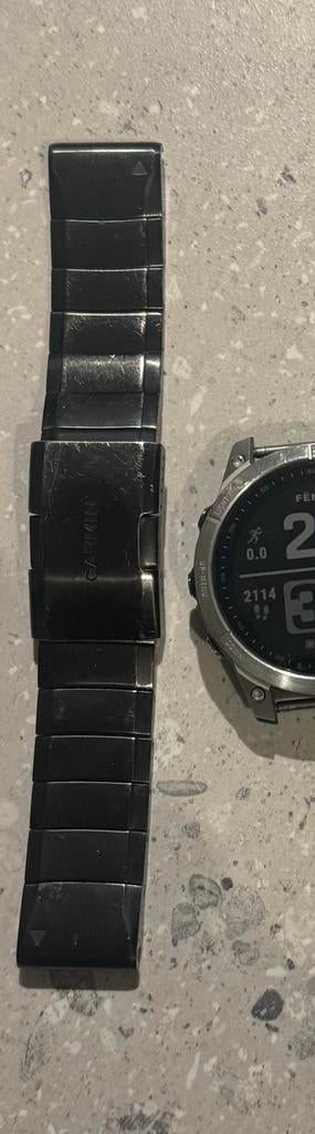 Garmin Titanium Quickfit 22mm polsband horloge, Verzenden, Gebruikt, Zwart, Android