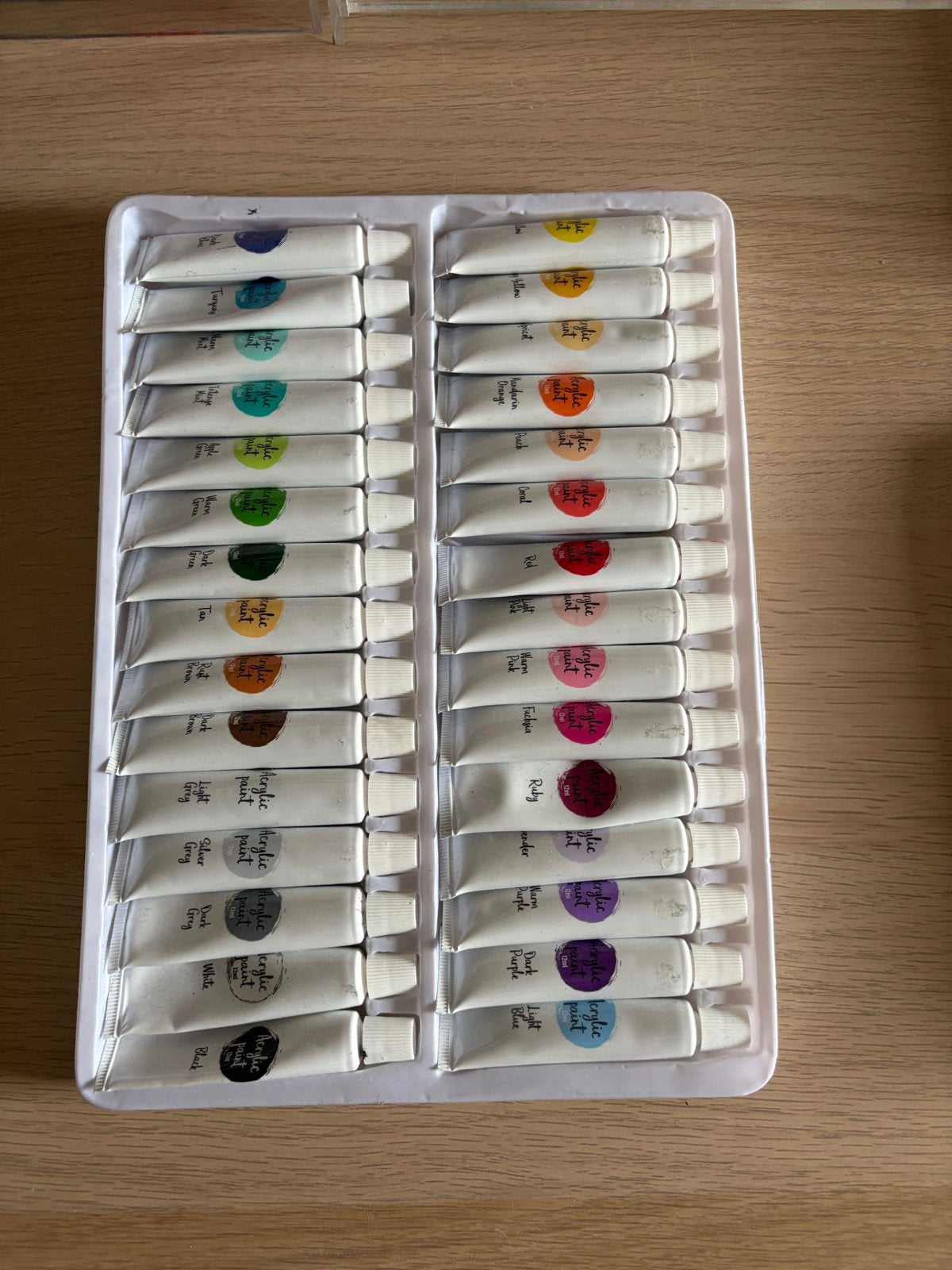 Acrylverf Set - 30 kleuren, Ophalen of Verzenden, Nieuw, Acrylverf