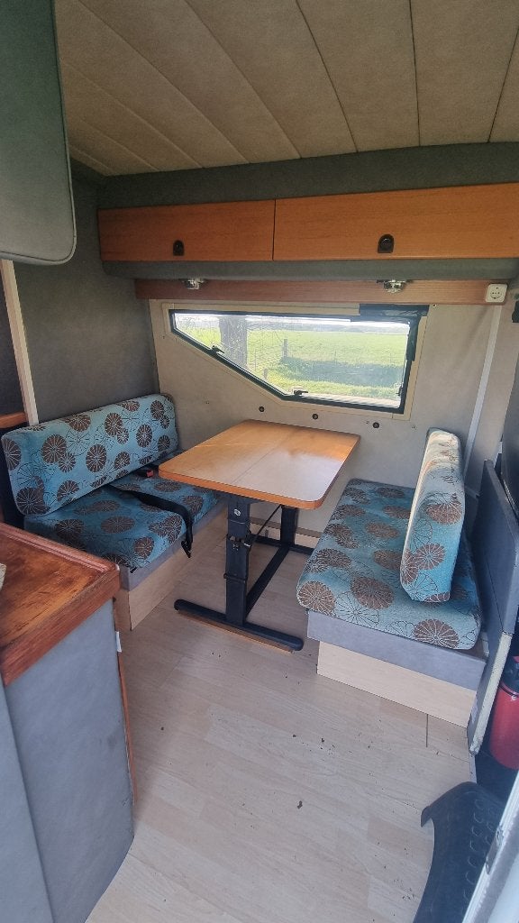 Camper tafel op klap poot tafelpoot hef frame onderstel, Caravans en Kamperen, Camper-accessoires, Verzenden, Gebruikt