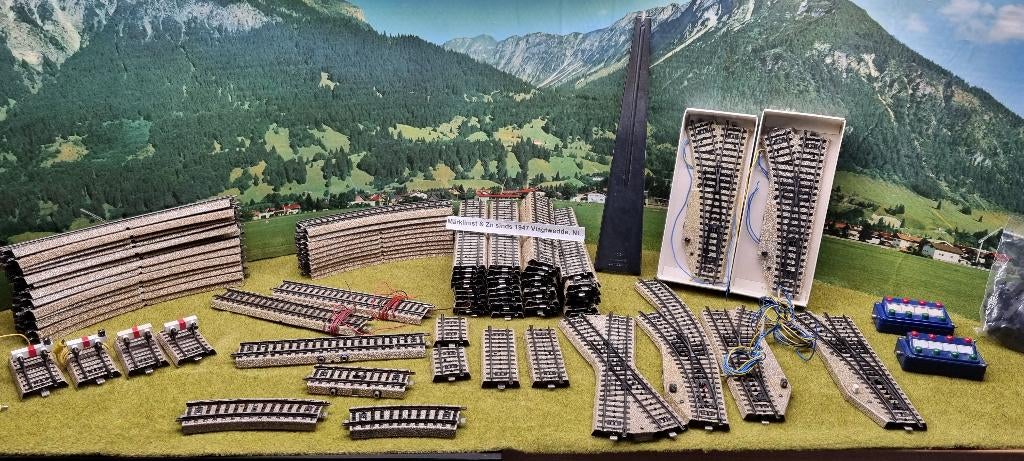 marklin Partij M rails/wissel zeer mooi en schoon, Hobby en Vrije tijd, Wisselstroom, Analoog, Rails, Ophalen of Verzenden