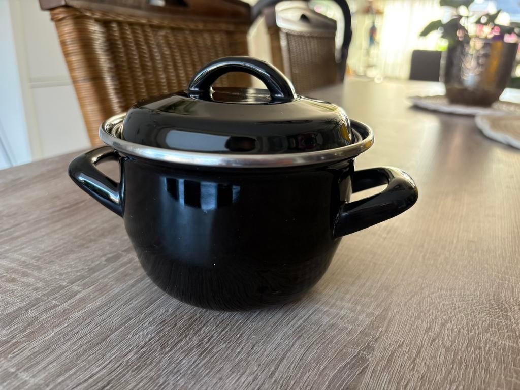 Mini pannetje, Huis en Inrichting, Keuken | Potten en Pannen, Ophalen of Verzenden, Zo goed als nieuw, Overige materialen