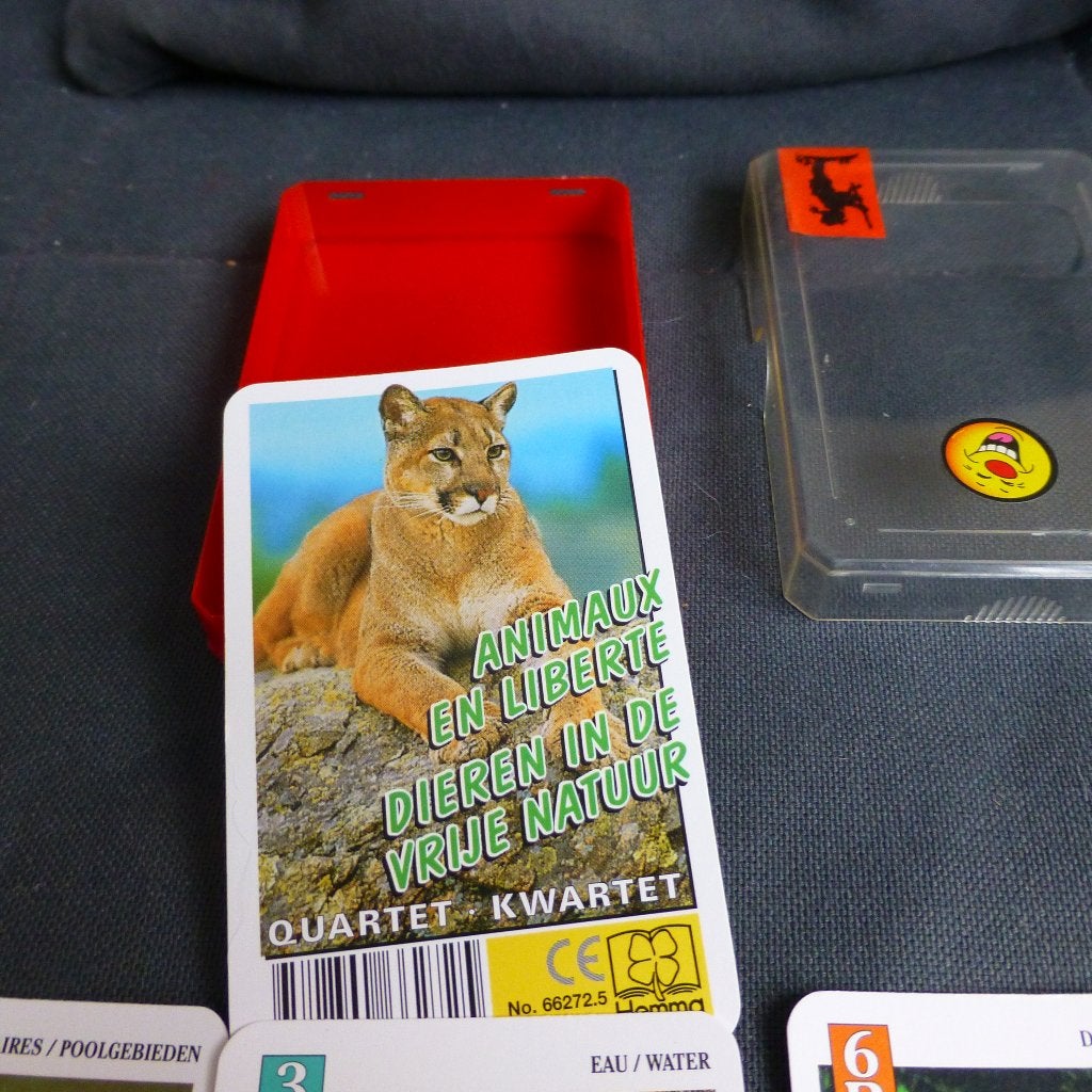 Kwartet Dieren van Hemma, Verzamelen, Speelkaarten, Jokers en Kwartetten, Ophalen of Verzenden, Zo goed als nieuw, Kwartet(ten)