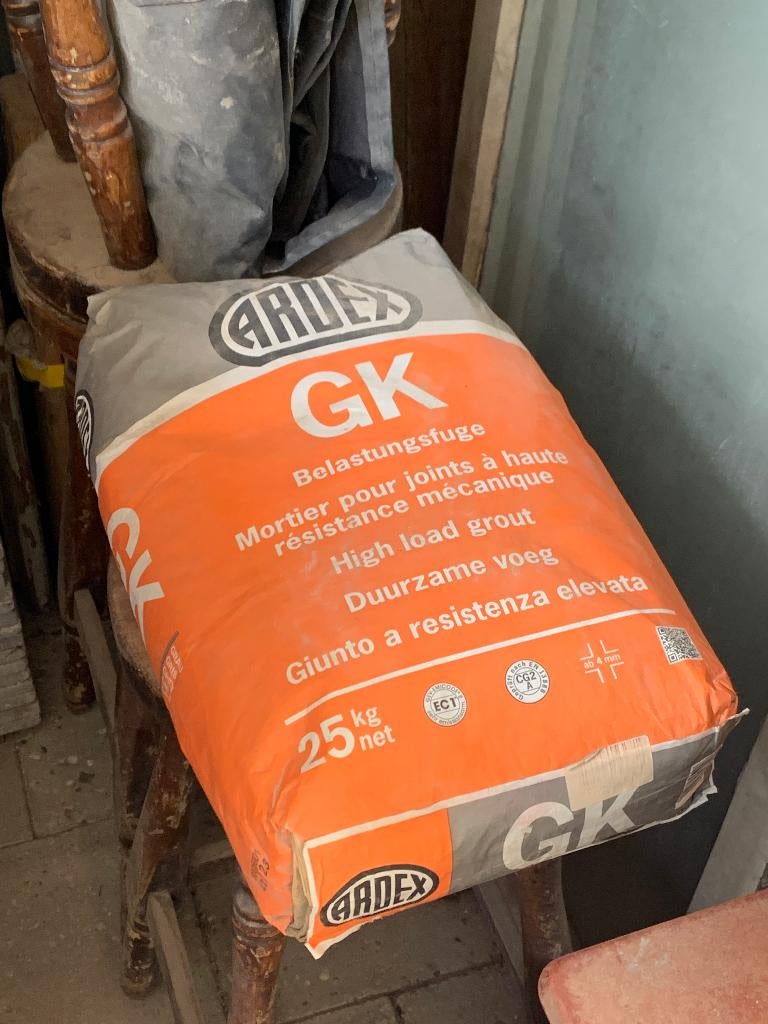 Ardex GK voegsel grijs, Doe-het-zelf en Verbouw, Tegels, Ophalen, 60 cm of meer, Nieuw, Minder dan 5 m²
