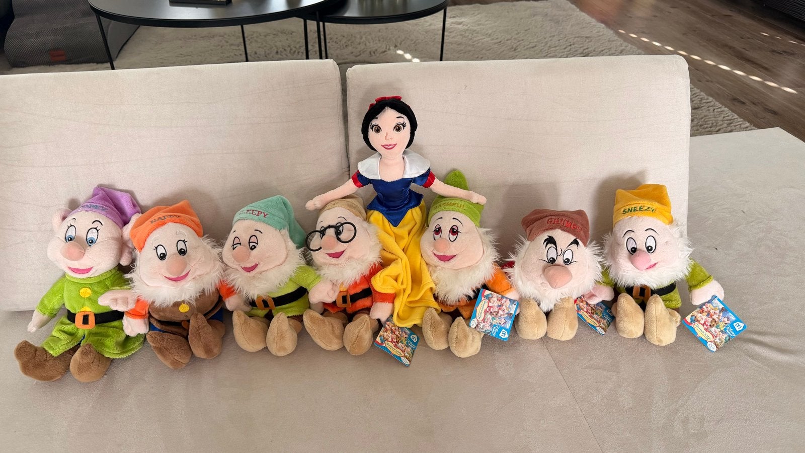 Sneeuwwitje en de Zeven Dwergen Knuffels - Disney, Kinderen en Baby's, Disney, Overige typen, Nieuw, Ophalen of Verzenden