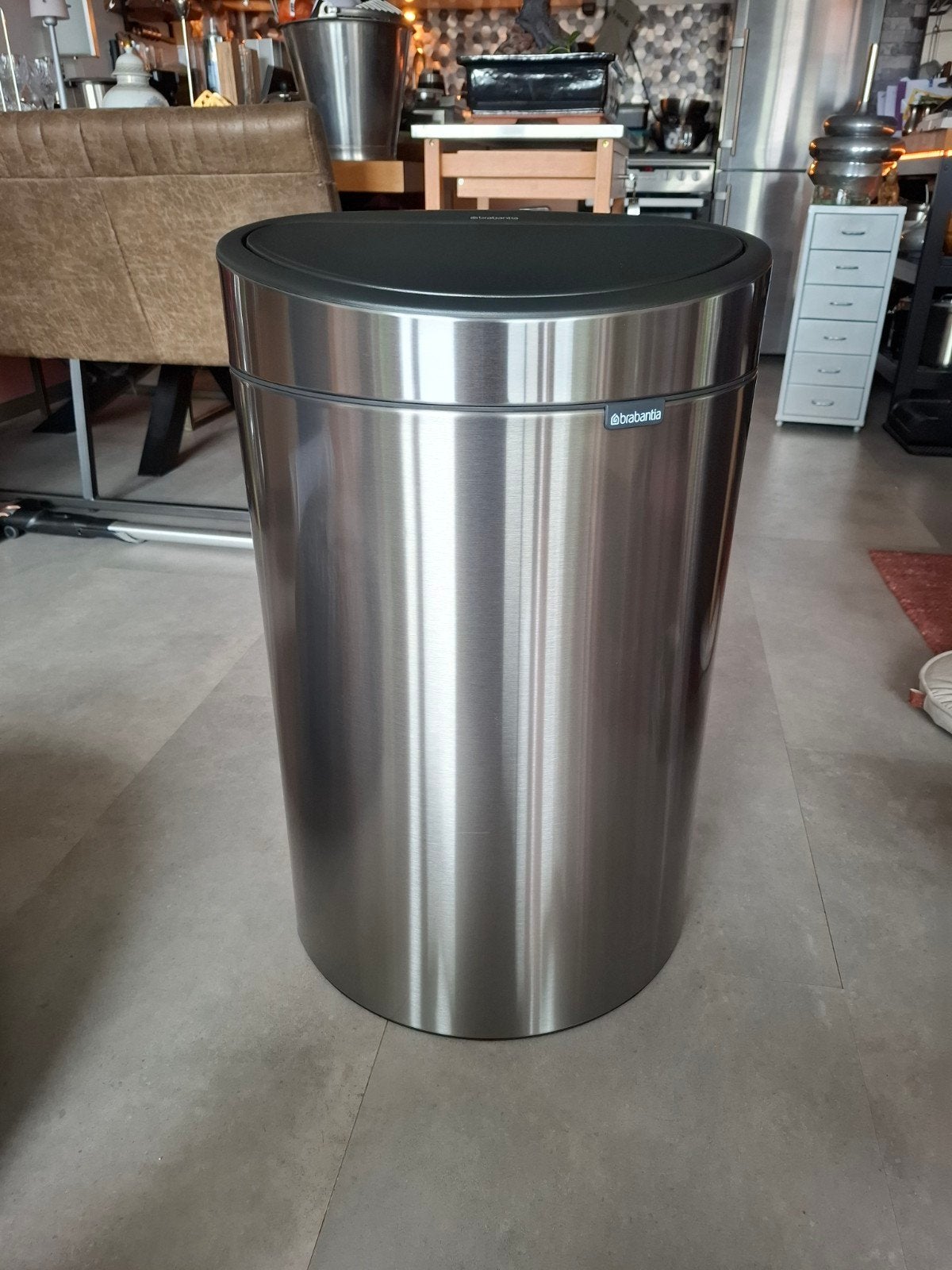 Nieuwe Brabantia Touch Bin 10+23 liter matt steel FPP!, Ophalen, 50 – 75, Nieuw, Rvs