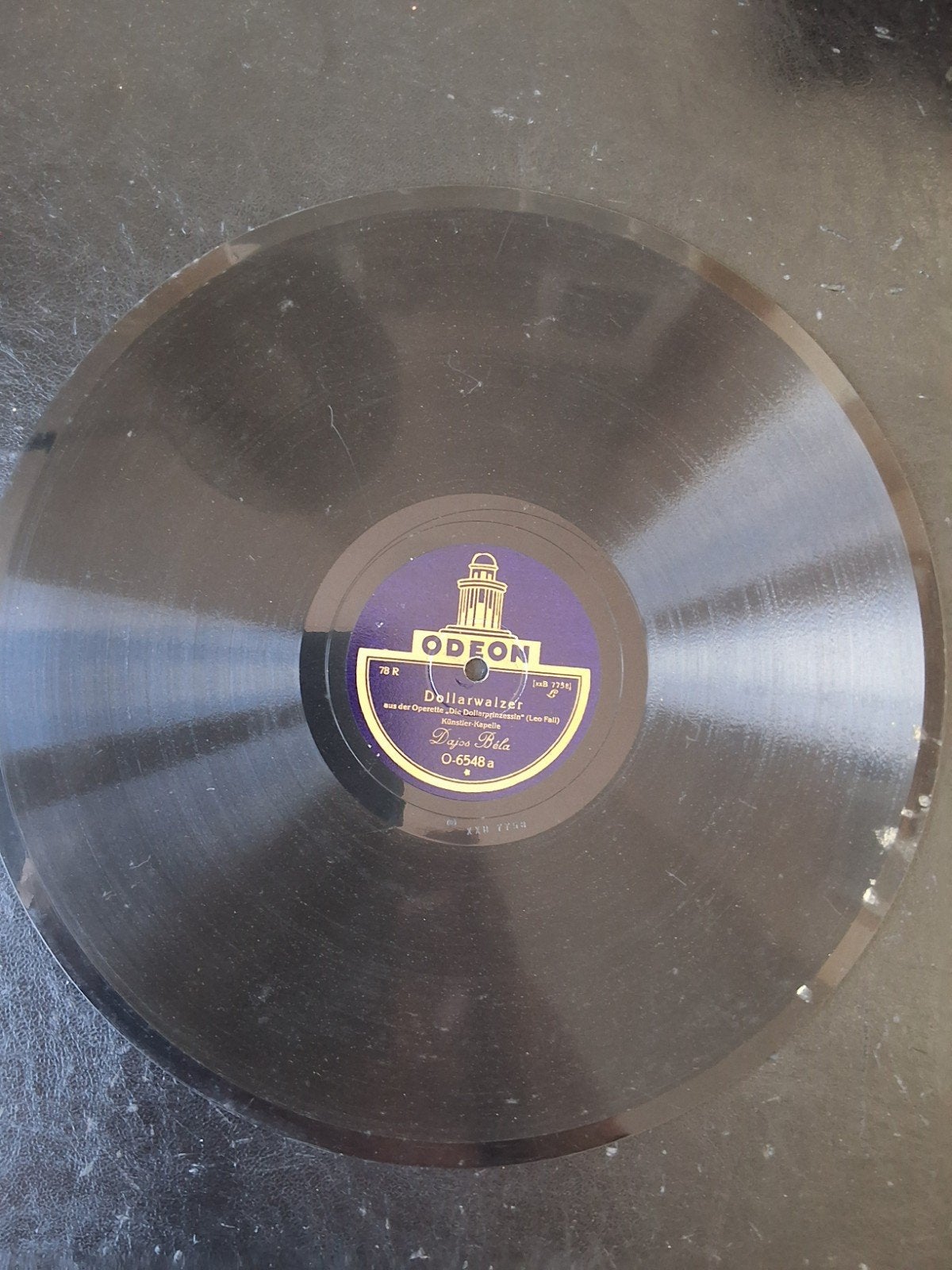 Odeon 78 toeren plaat - Dollarwalzer / Kind, du kannst .., Cd's en Dvd's, Vinyl Singles, Ophalen, Gebruikt, 10 inch, Single
