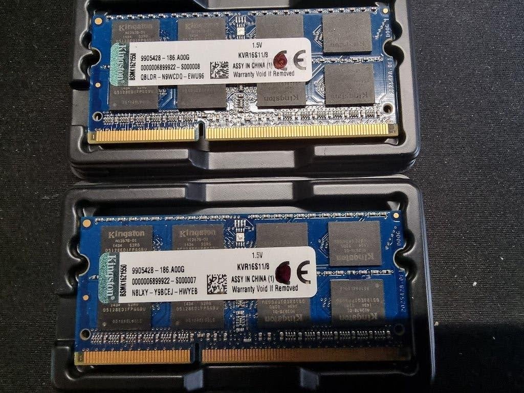 16GB (2X8GB) DDR3 PC3-12800 2RX8 1600Mhz Kingston.., Computers en Software, RAM geheugen, 1600mhz, DDR3, Ophalen of Verzenden