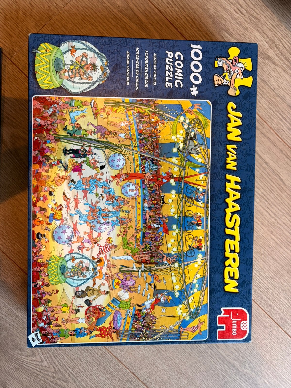 Jan van haasteren 1000, acrobaten circus, Ophalen, 500 t/m 1500 stukjes, Zo goed als nieuw