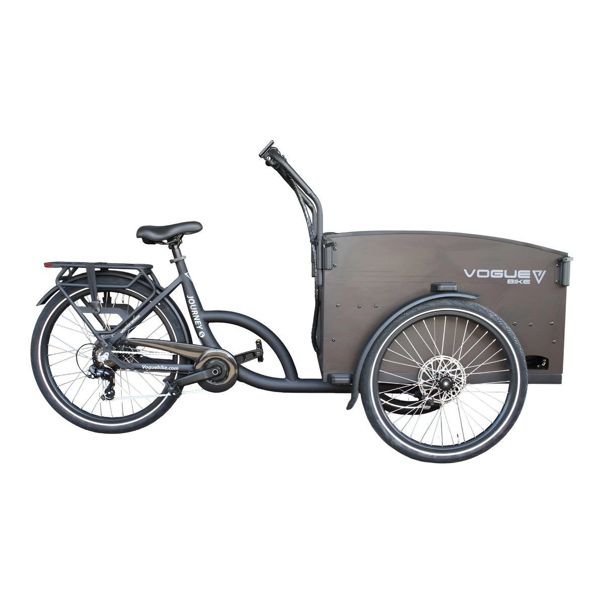 Vogue Journey 3-wiel elektrische bakfiets – nog geen 100 km, Ophalen, Zo goed als nieuw, 4 kinderen of meer