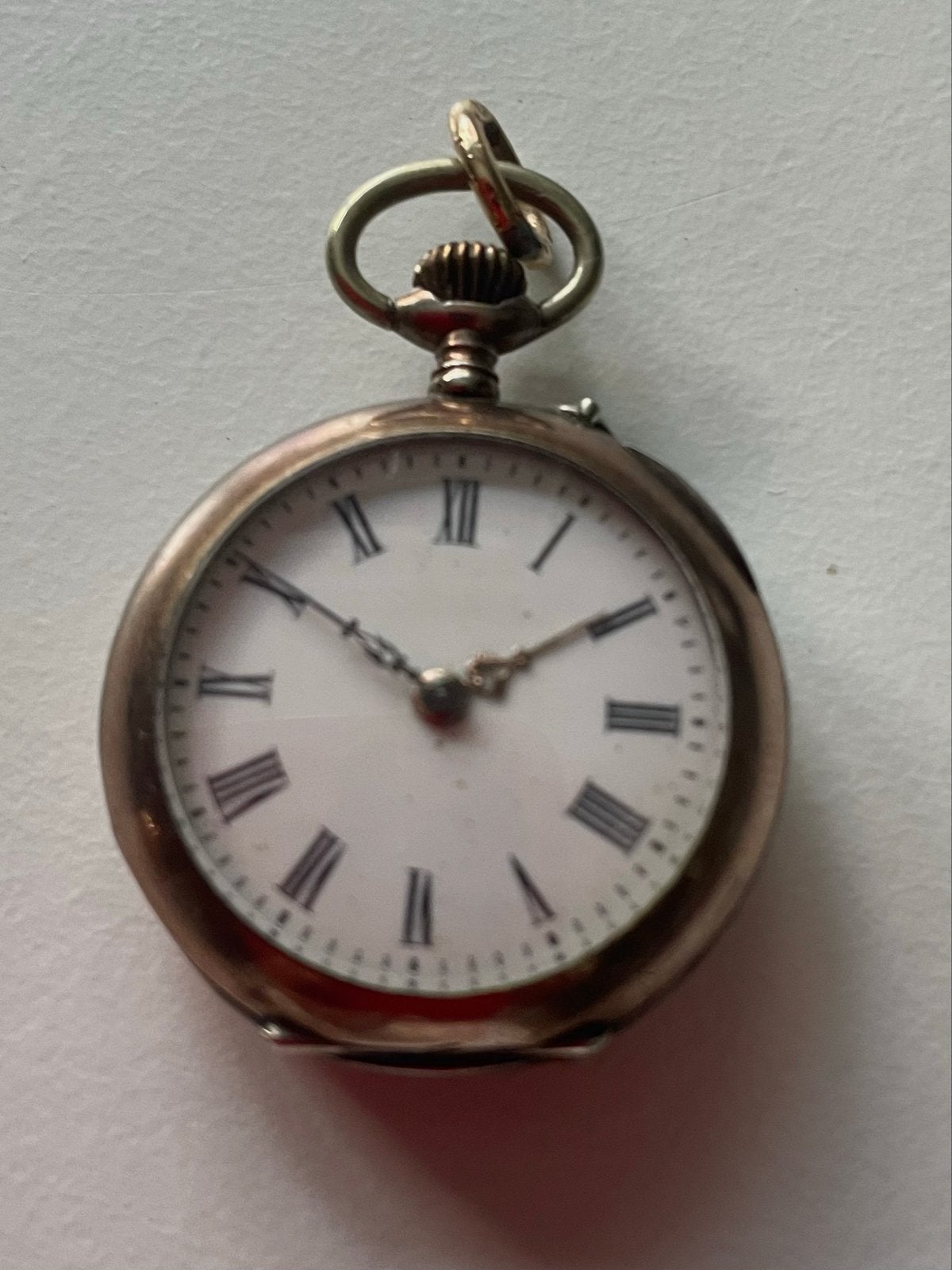 Antiek zilveren zakhorloge 0.800 Galonne, Overige merken, Zakhorloge, Ophalen of Verzenden, Voor 1900