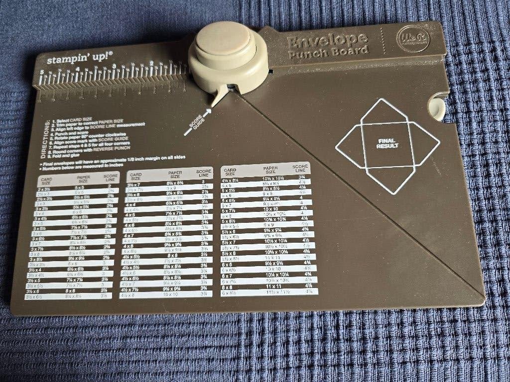 Stampin' Up, Envelope punch board, Ophalen of Verzenden, Nieuw, Overige thema's, Pons of Mal