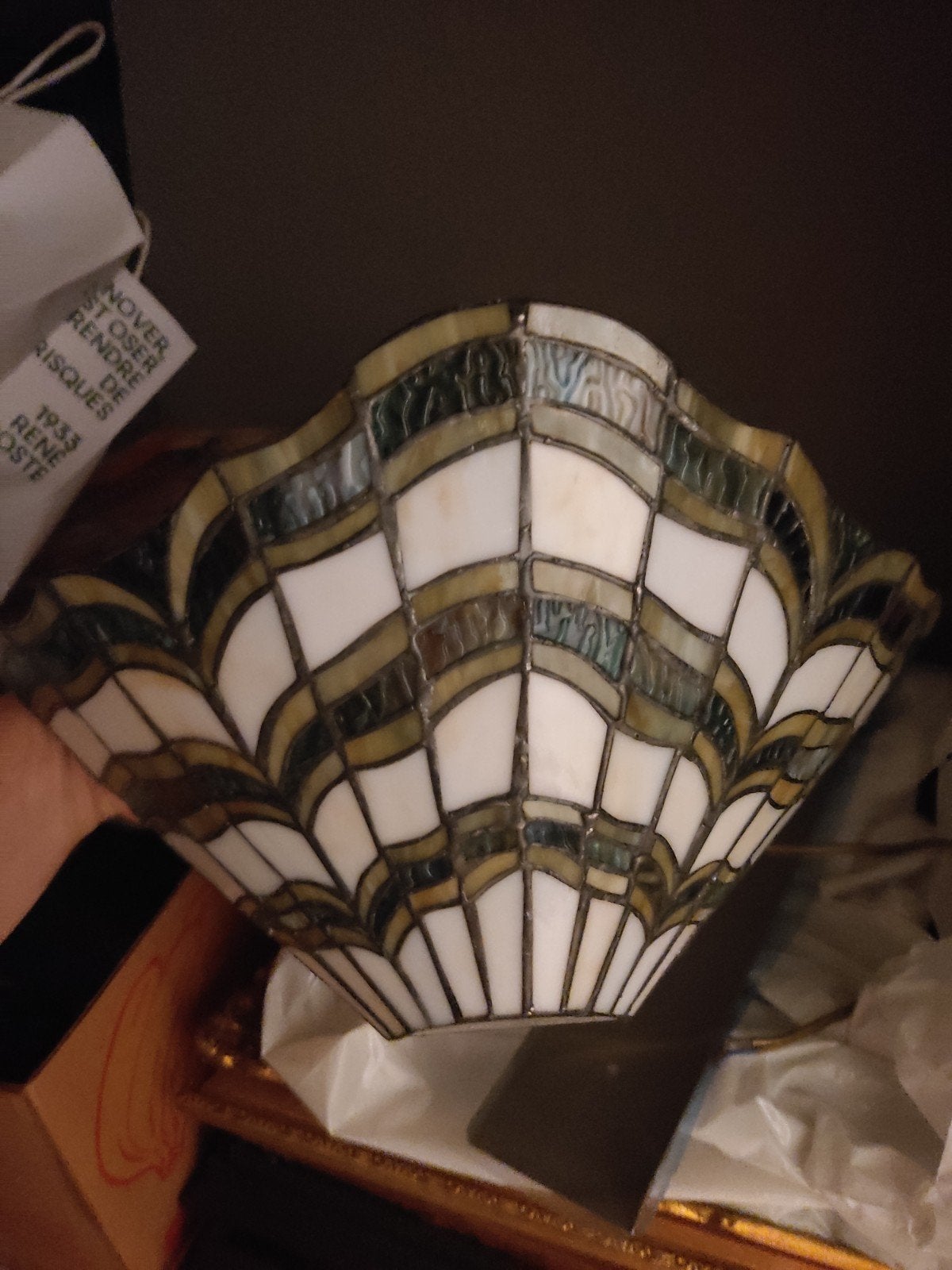 Tiffany Stijl Lampenkap - Art Deco Design, Ophalen of Verzenden, Gebruikt, Tiffany, Art Deco