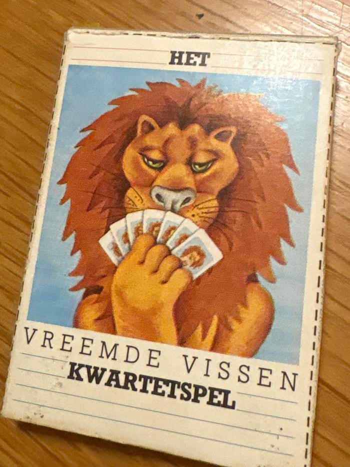 Het Vreemde Vissen Kwartetspel Postgiro Rijkspostspaarbank, Ophalen of Verzenden, Gebruikt, Kwartet(ten)