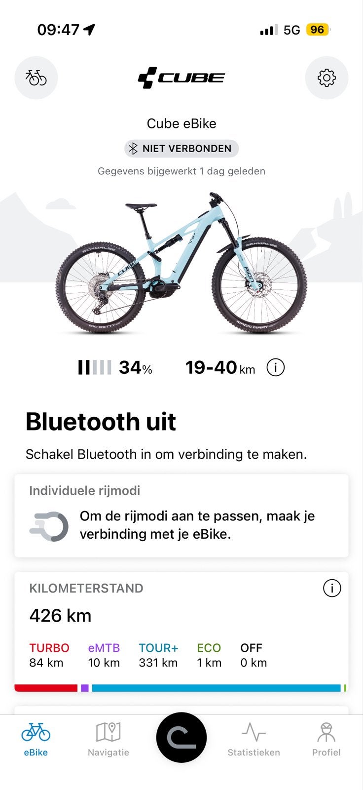 Cube eBike Stereo one77 Hybrid 800wh, Ophalen, Zo goed als nieuw, Cube, 59 cm of meer